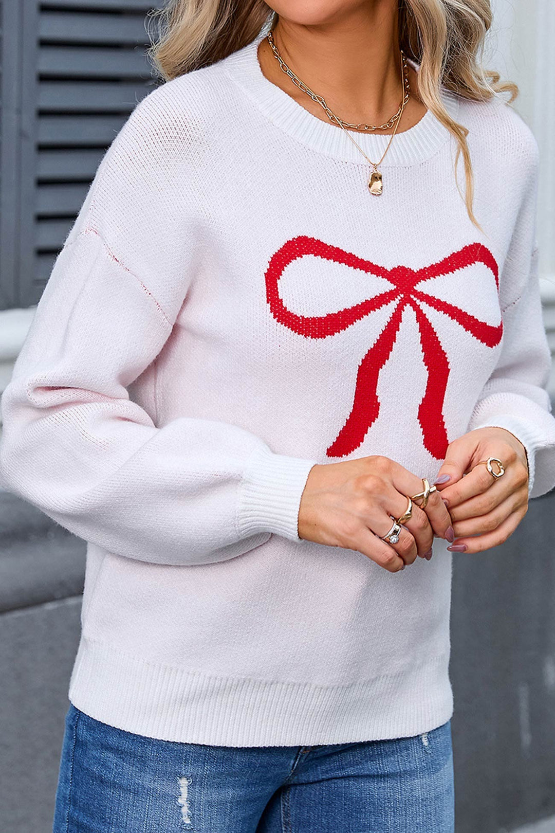 Stilla | Pullover med knudemønster
