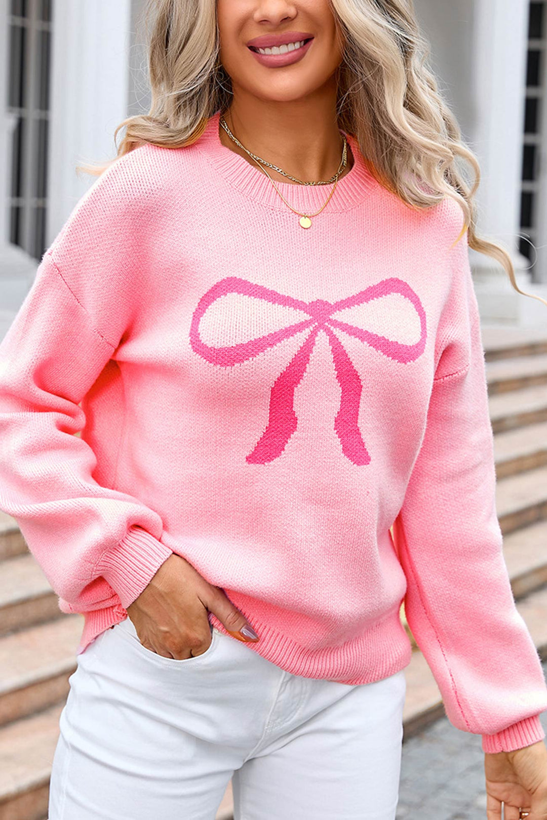 Stilla | Pullover med knudemønster