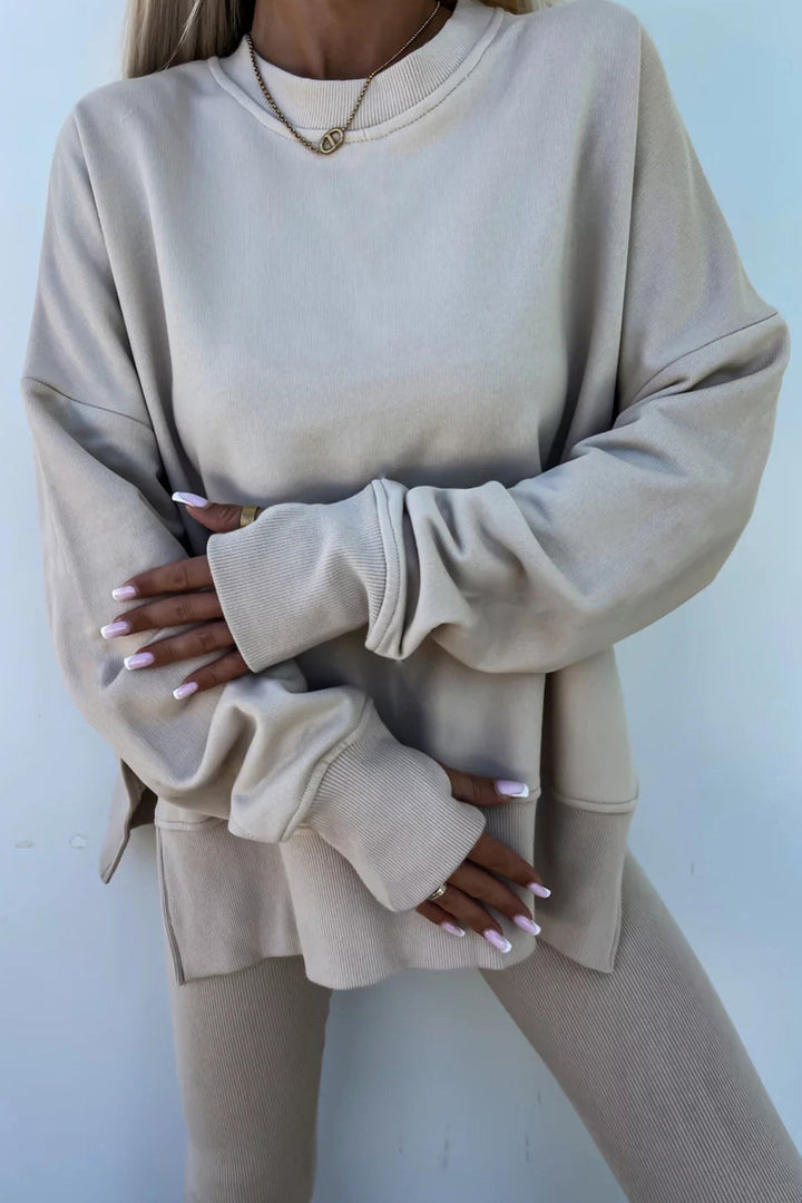 Stilla | Kostumer Leggings Sweatshirt Med Rund Halsudskæring