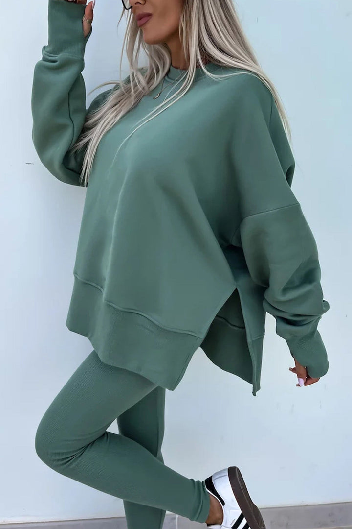 Stilla | Kostumer Leggings Sweatshirt Med Rund Halsudskæring
