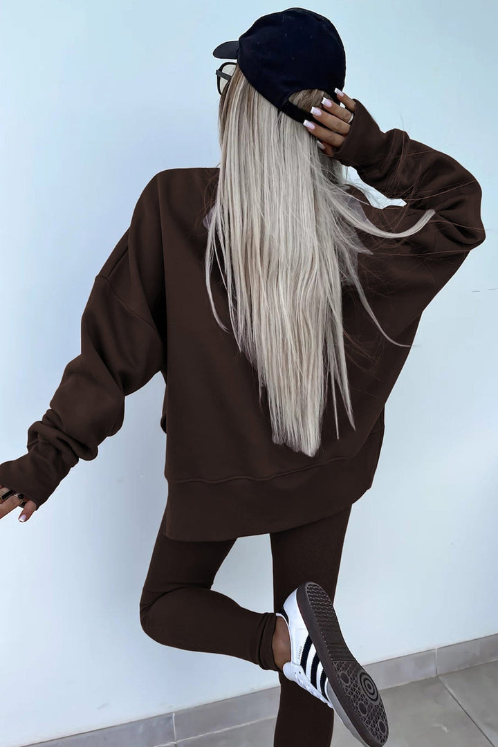 Stilla | Kostumer Leggings Sweatshirt Med Rund Halsudskæring