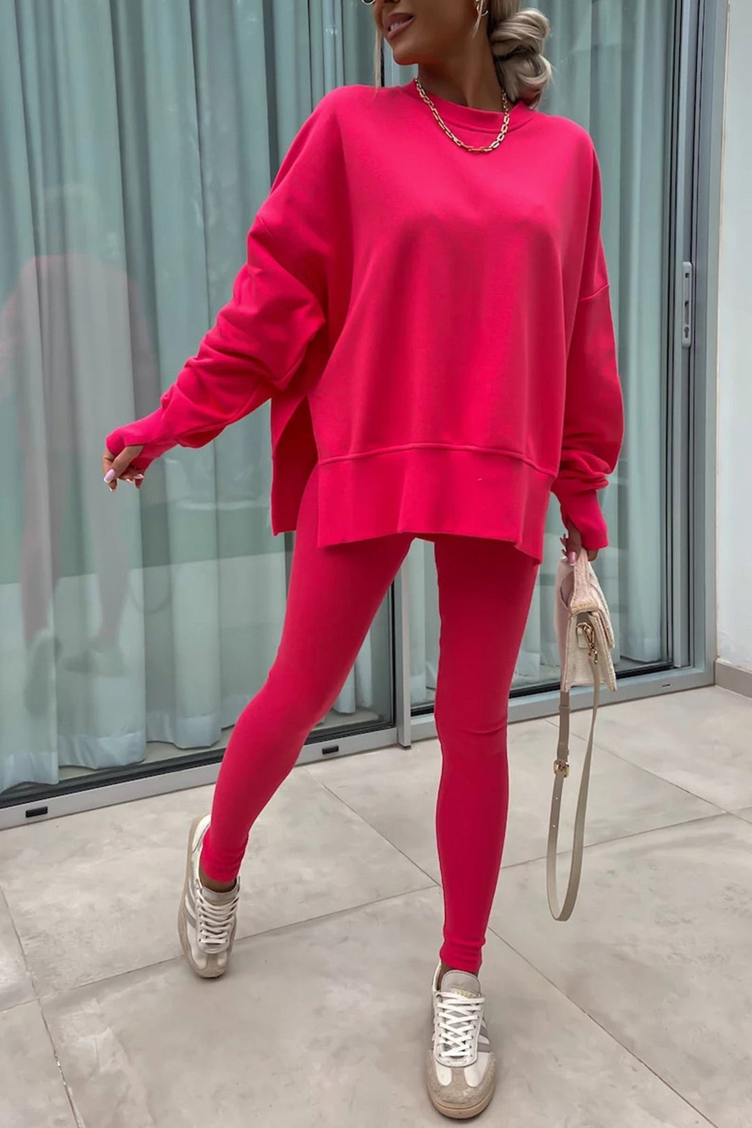 Stilla | Kostumer Leggings Sweatshirt Med Rund Halsudskæring
