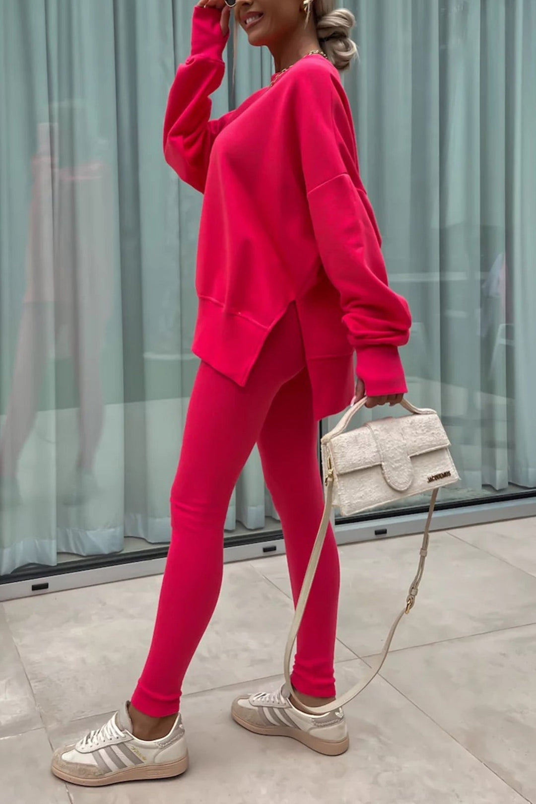 Stilla | Kostumer Leggings Sweatshirt Med Rund Halsudskæring