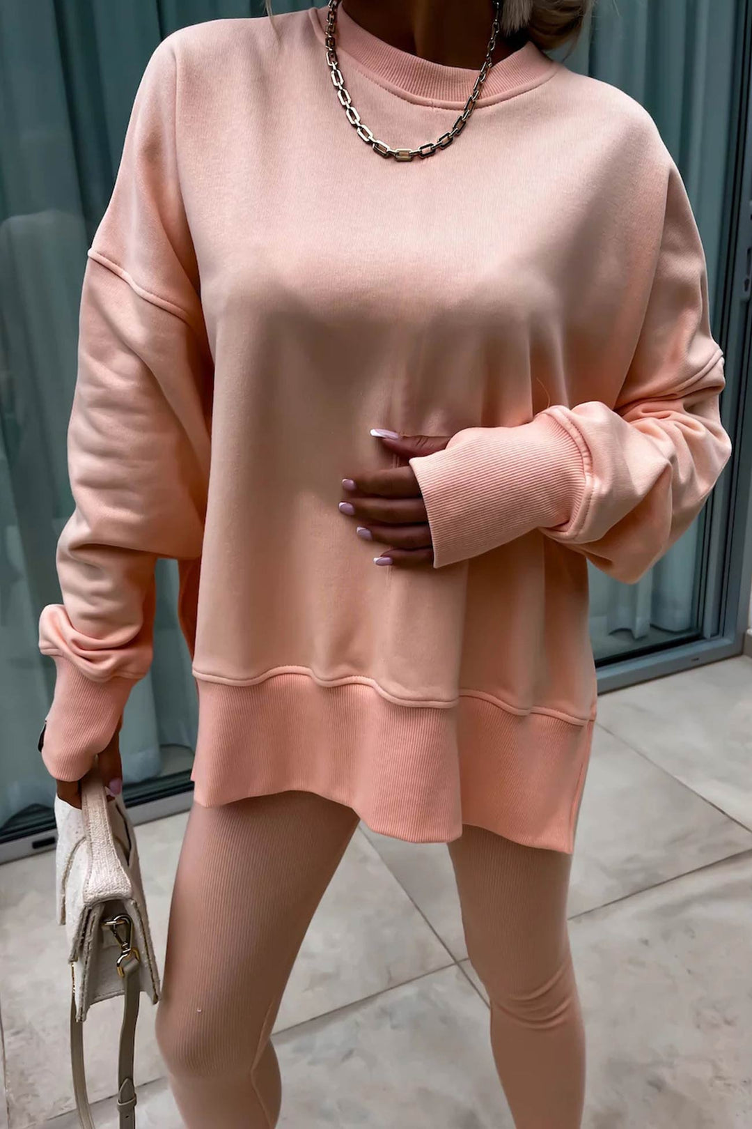Stilla | Kostumer Leggings Sweatshirt Med Rund Halsudskæring