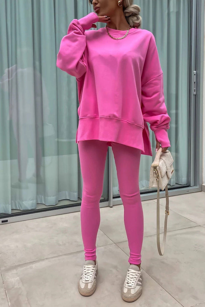 Stilla | Kostumer Leggings Sweatshirt Med Rund Halsudskæring