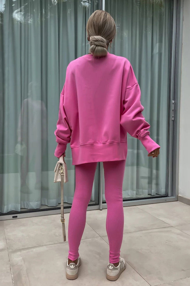 Stilla | Kostumer Leggings Sweatshirt Med Rund Halsudskæring