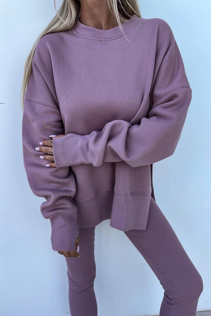 Stilla | Kostumer Leggings Sweatshirt Med Rund Halsudskæring