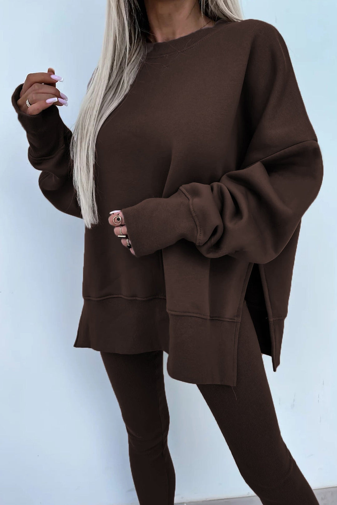 Stilla | Kostumer Leggings Sweatshirt Med Rund Halsudskæring