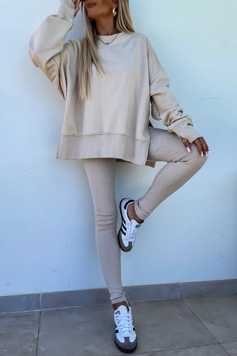 Stilla | Kostumer Leggings Sweatshirt Med Rund Halsudskæring