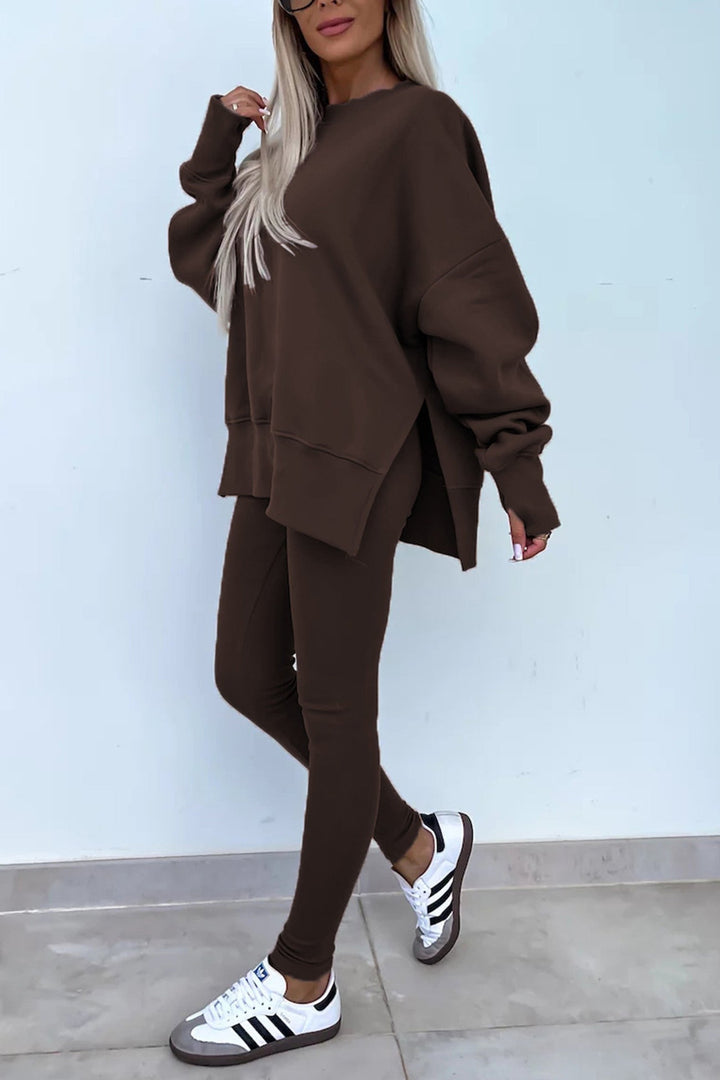 Stilla | Kostumer Leggings Sweatshirt Med Rund Halsudskæring