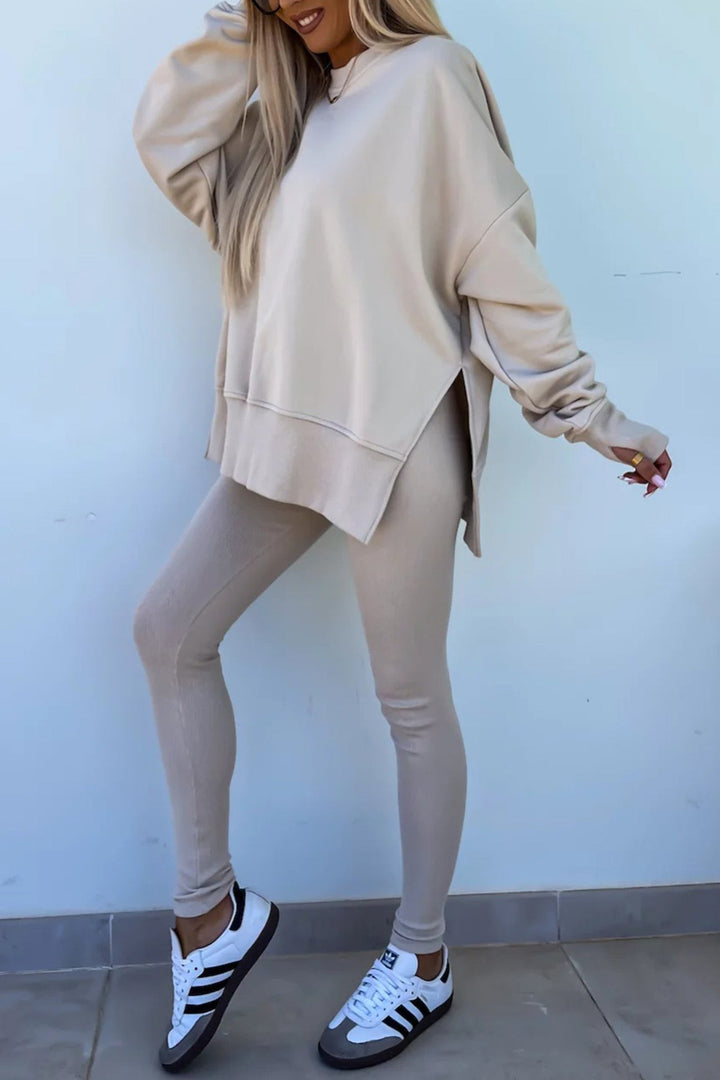 Stilla | Kostumer Leggings Sweatshirt Med Rund Halsudskæring