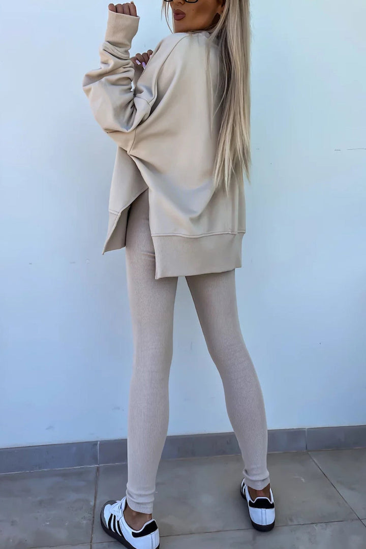 Stilla | Kostumer Leggings Sweatshirt Med Rund Halsudskæring