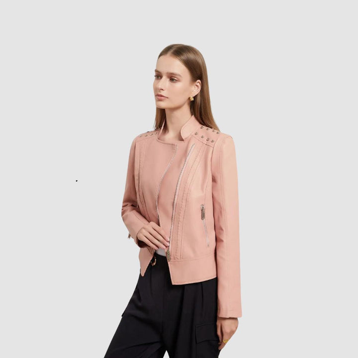 Stilla | Elegant Slim Læderjakke Til Kvinder