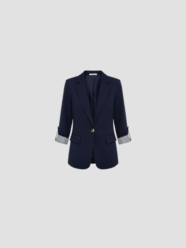 Stilla | Blazer med Slim Fit og Én-Knap Lukning