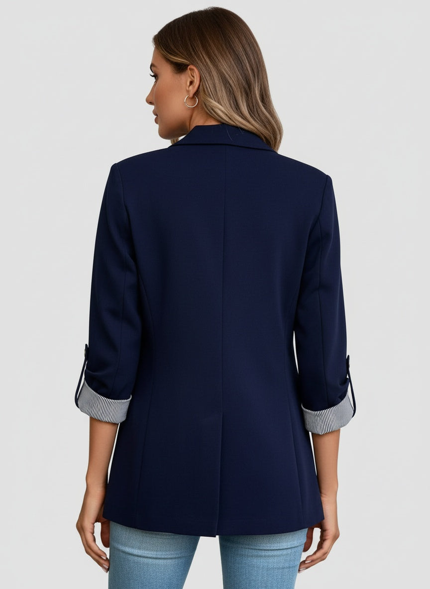 Stilla | Blazer med Slim Fit og Én-Knap Lukning