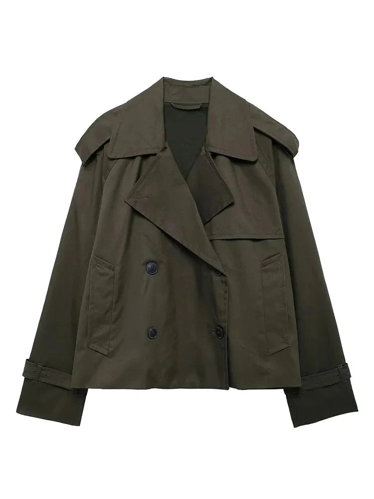 Stilla | Cropped Trenchcoat