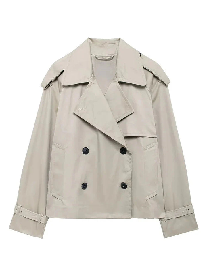Stilla | Cropped Trenchcoat