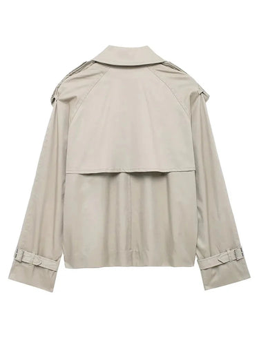 Stilla | Cropped Trenchcoat