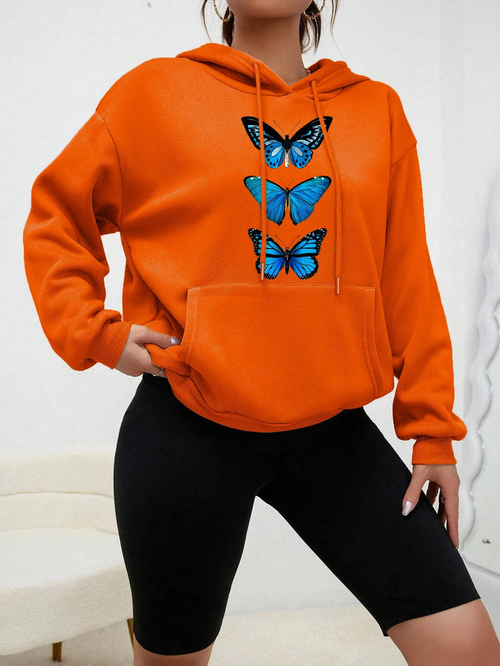 Stilla | Hoodie med Sommerfugledesign
