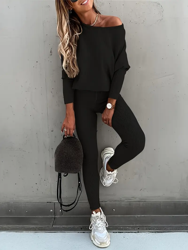 Stilla | Strik Sæt med Sweater og Leggings