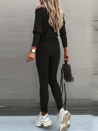Stilla | Strik Sæt med Sweater og Leggings