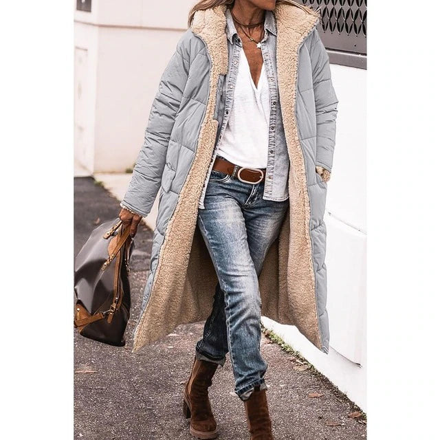 Stilla | Hazel Fleece & Casual Frakke med Hætte