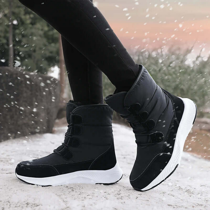 Stilla | Combat Boots - Vandafvisende Mid-Calf med Velcro