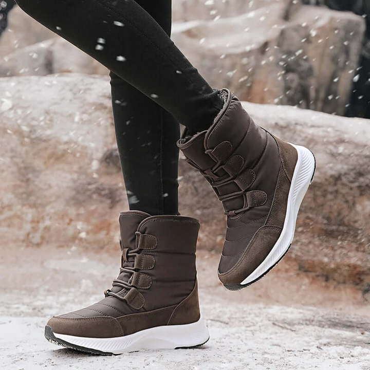 Stilla | Combat Boots - Vandafvisende Mid-Calf med Velcro