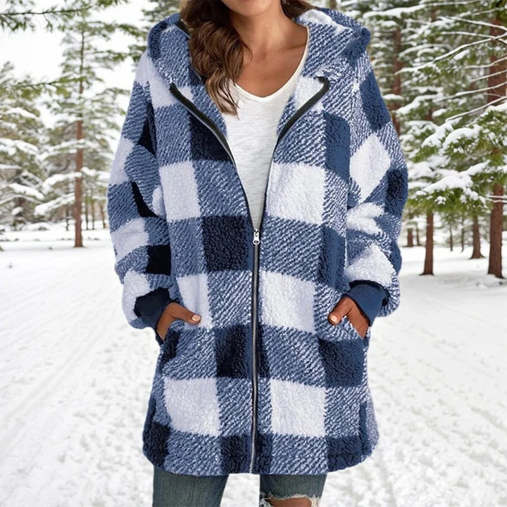 Stilla | Jakke Vinter Patchwork - Lang Stilla | Jakke med Hætte
