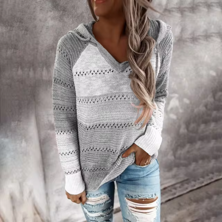 Stilla | Stribet Pullover med Løst Design