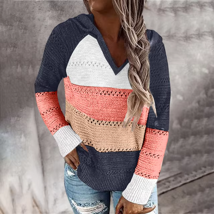 Stilla | Stribet Pullover med Løst Design
