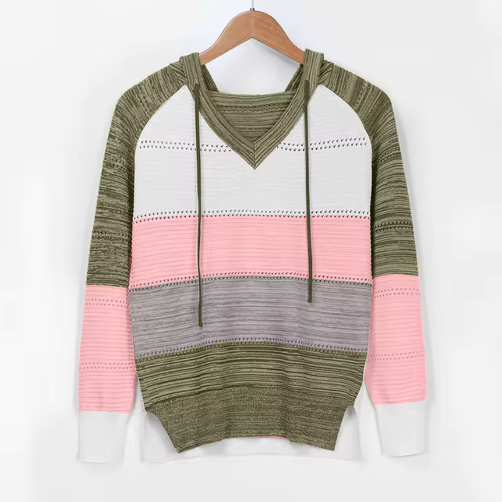 Stilla | Stribet Pullover med Løst Design