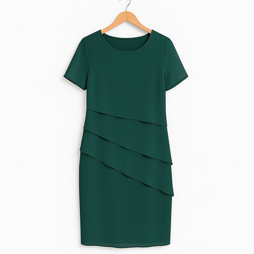 Stilla | Lagdelt Chiffonkjole