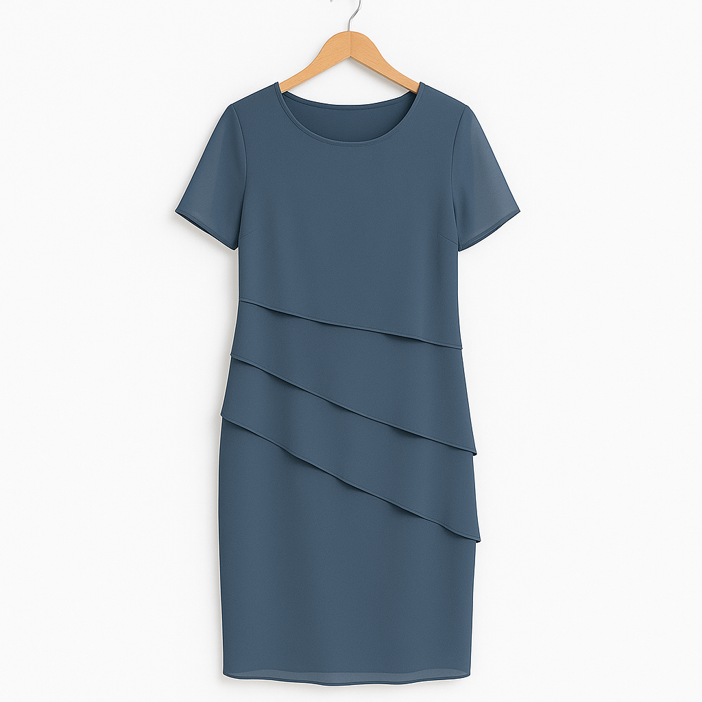 Stilla | Lagdelt Chiffonkjole