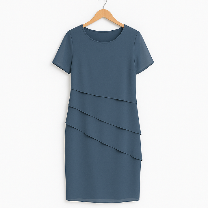 Stilla | Lagdelt Chiffonkjole