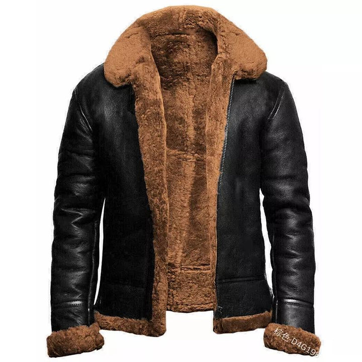 Stilla | Læderlook Slim Fit Kort Længde Fôret med Teddyfleece
