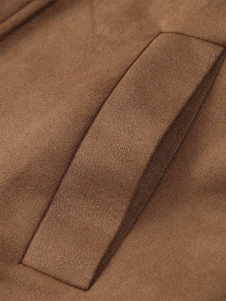 Stilla | Elegant Suede Frakke Med Bælte