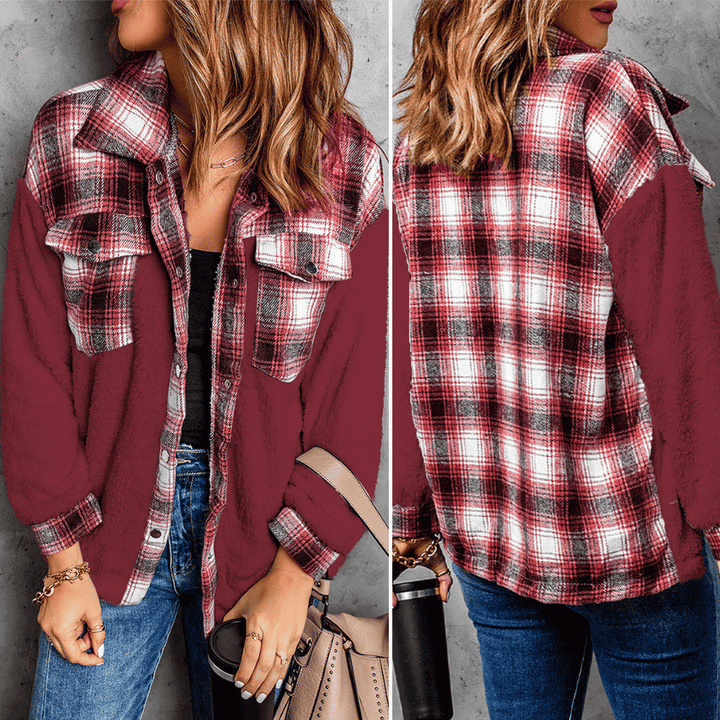 Stilla | Varm Ternet Fleece-bluse Til Damer