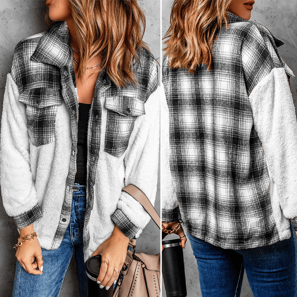 Stilla | Varm Ternet Fleece-bluse Til Damer