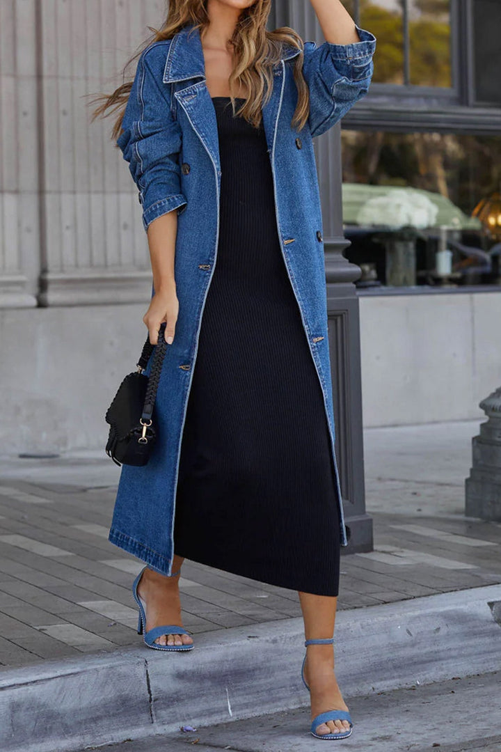 Stilla | Variabel Jeans Trenchcoat Med Stropper