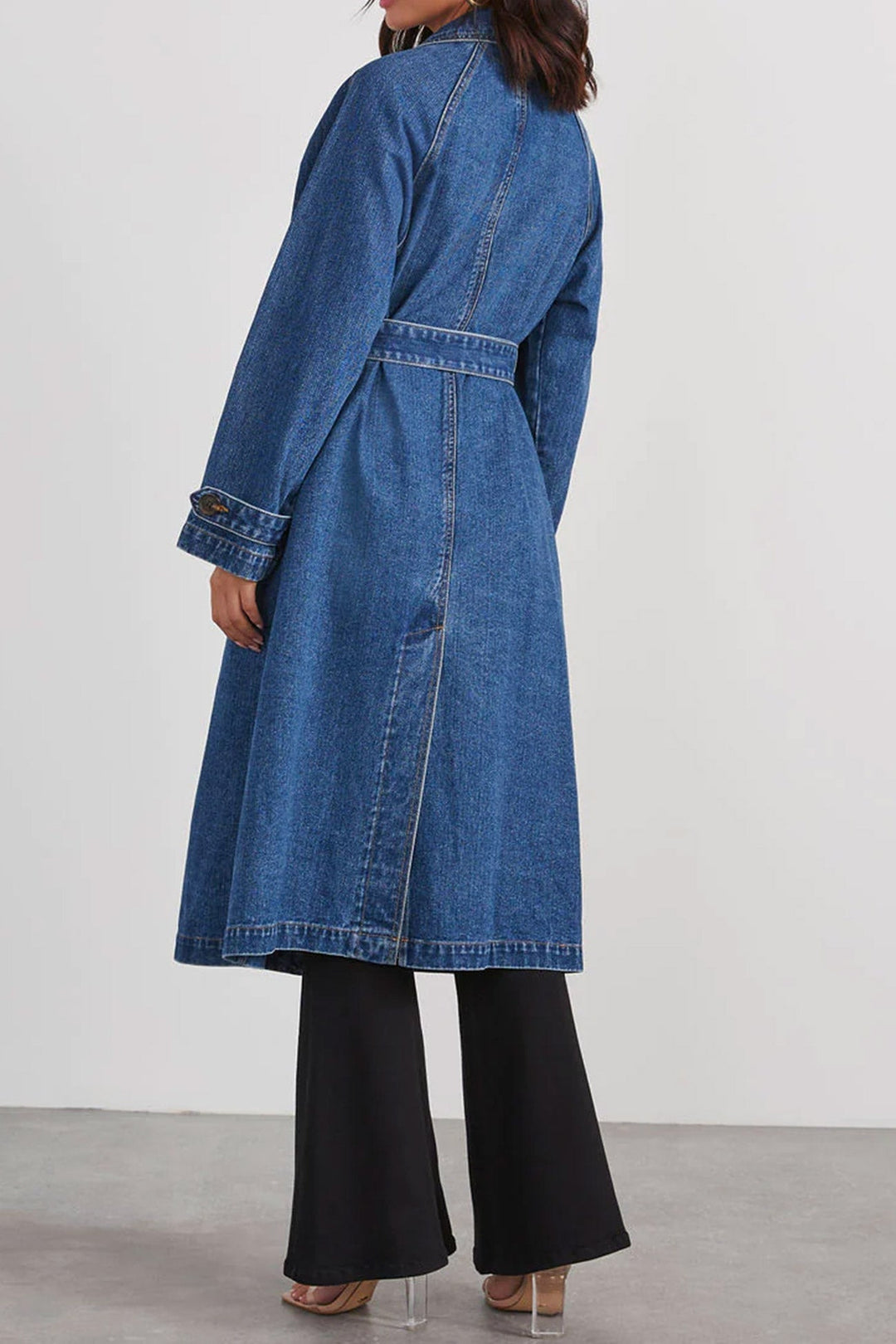 Stilla | Variabel Jeans Trenchcoat Med Stropper