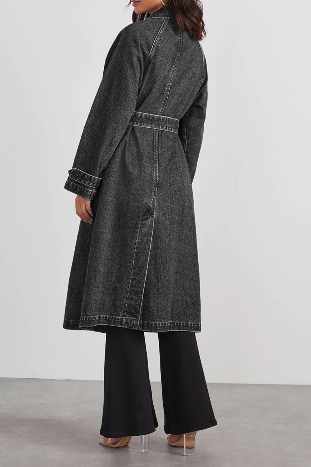 Stilla | Variabel Jeans Trenchcoat Med Stropper