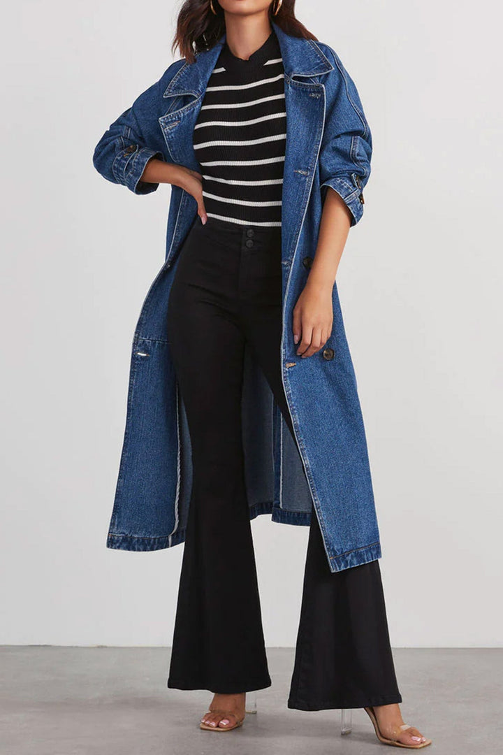 Stilla | Variabel Jeans Trenchcoat Med Stropper