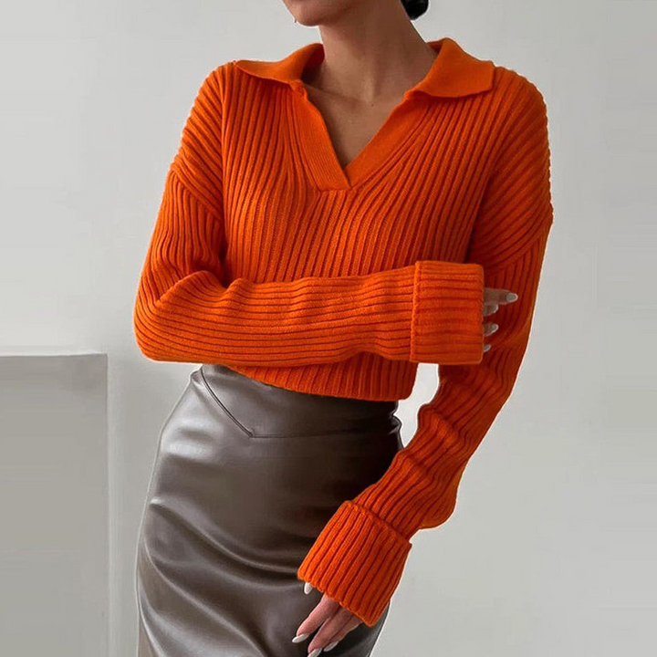 Stilla | Minimalistisk Sweater med Elegante Udsigt