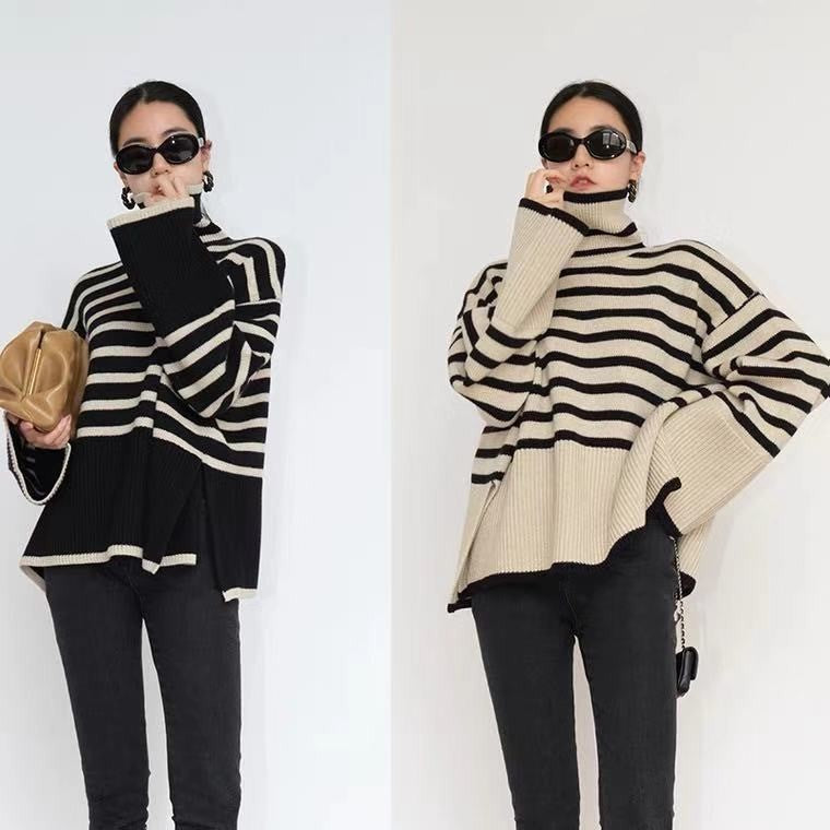 Stilla | Varmer Rullekravepullover i Strik