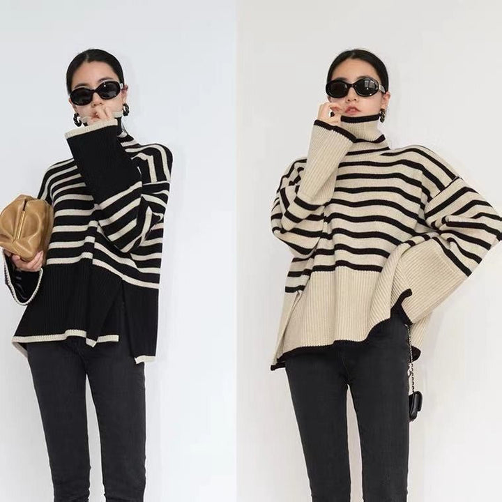 Stilla | Varmer Rullekravepullover i Strik