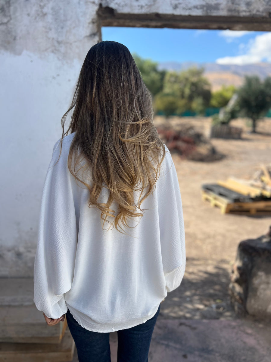 Stilla | Lang Bluse Med Knapper