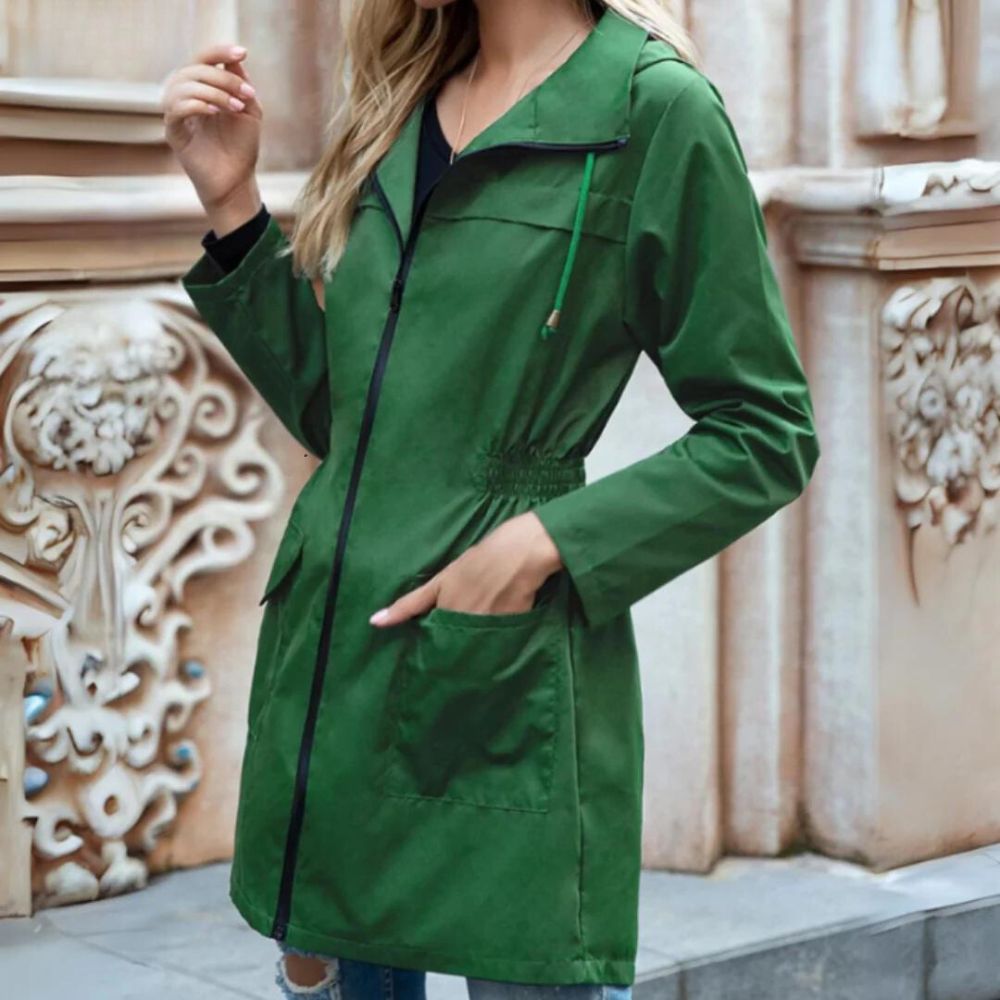 Stilla | Elegant Vindtæt Trenchcoat Til Kvinder