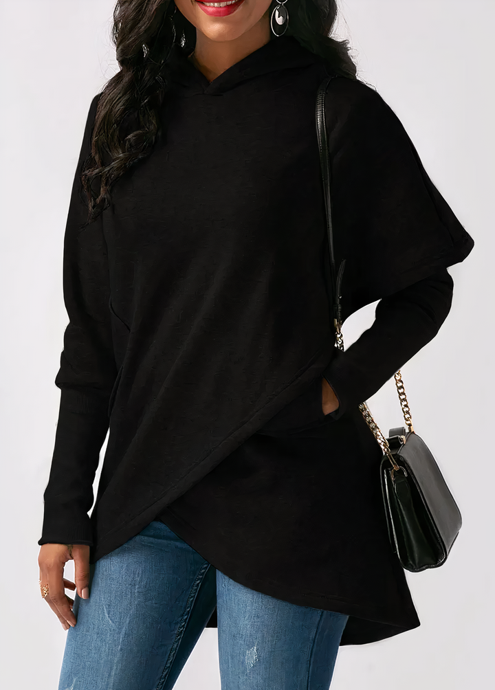 Stilla | Elegant Asymmetrisk Hættepullover