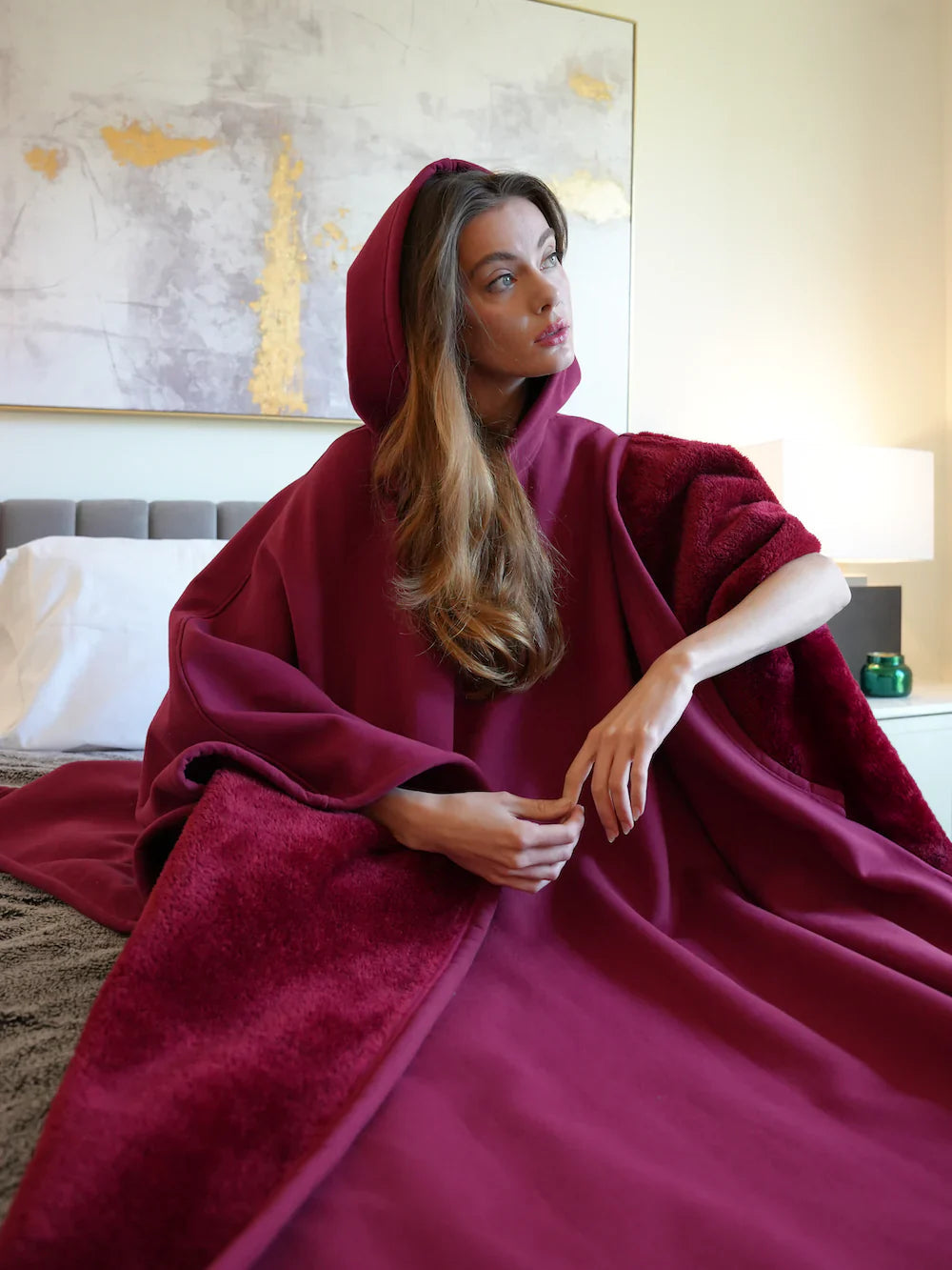 Stilla | Hoodie - Plus Size Hoodie Tæppe